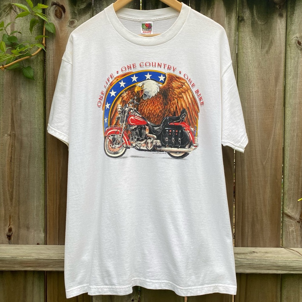 Vintage Daytona Bike Week Patriotic T shirt